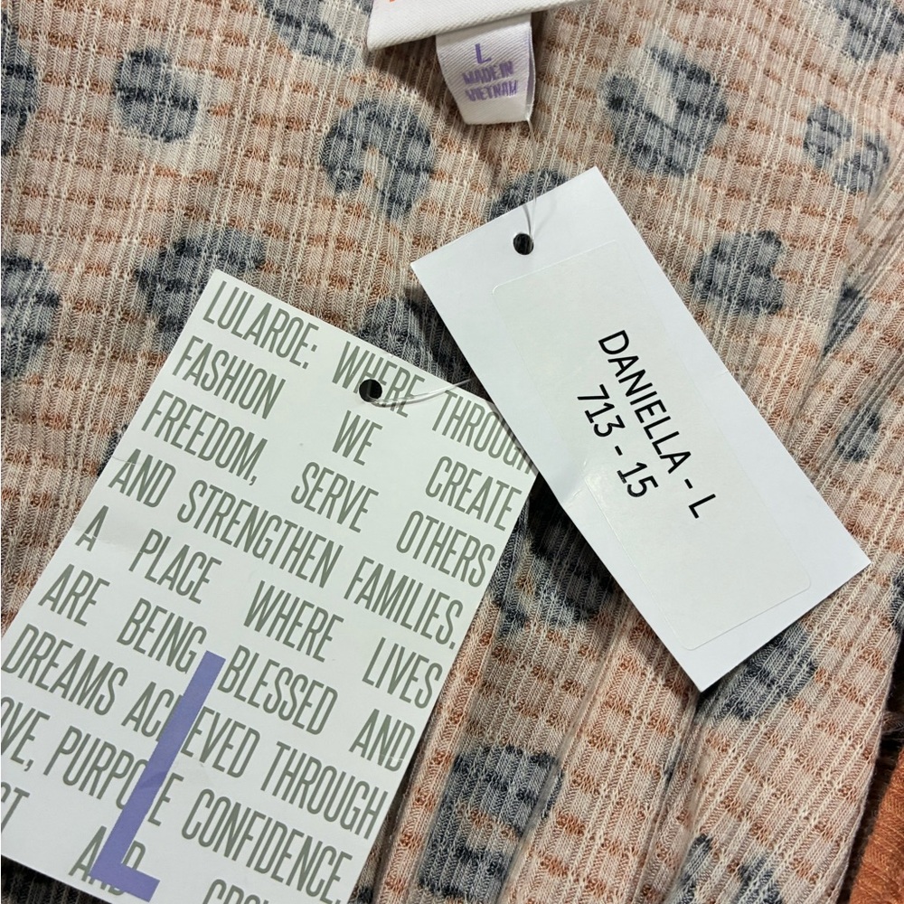 LuLaRoe Brown and Black Leopard Print Dress - Picture 2 of 2